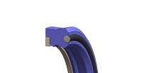 Rod Seal With O Ring And Extrusion Ring